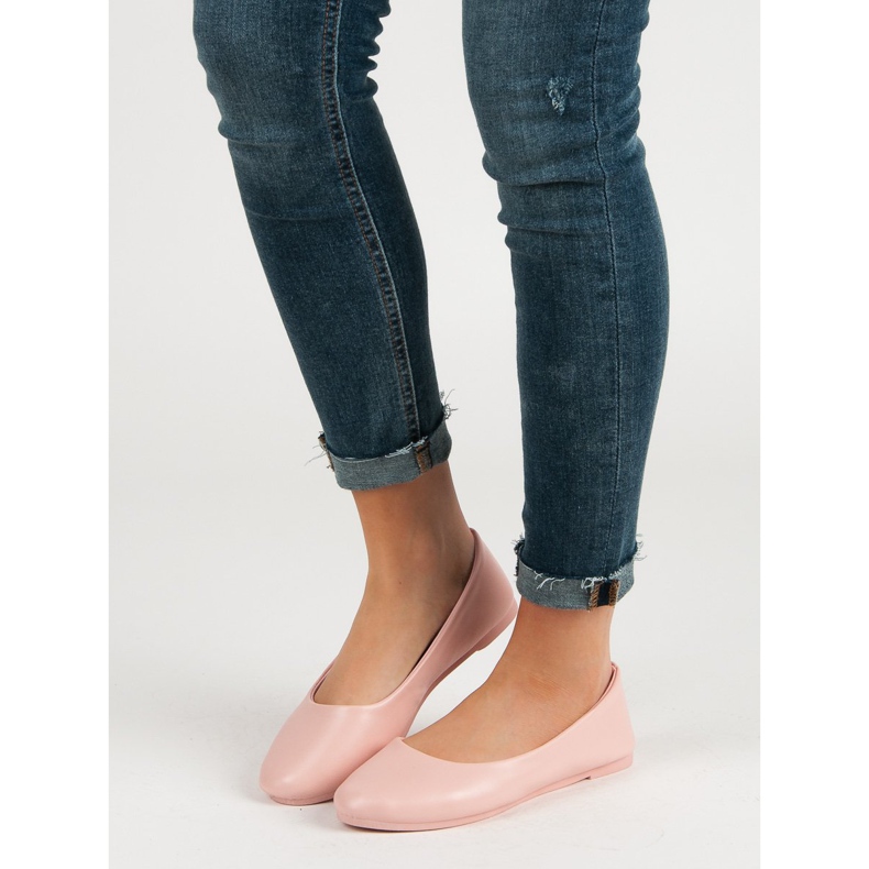 Klassiska rosa VICES -ballerinor 2