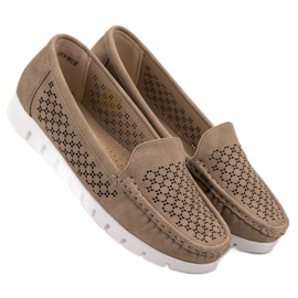 Vinceza Beige loafers 2