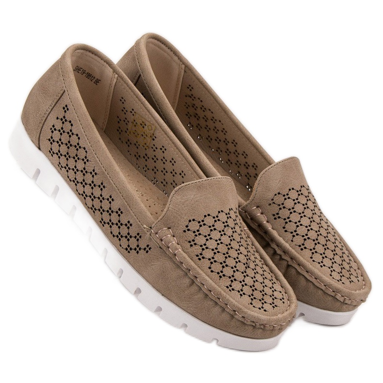 Vinceza Beige loafers 2