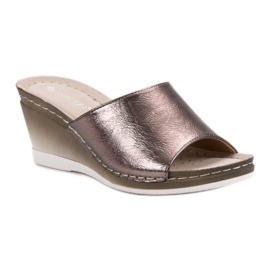 VINCEZA Sandaler med kil grå 1