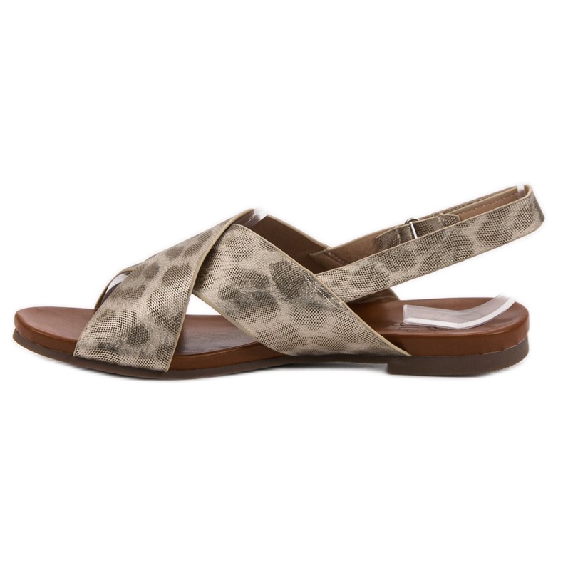 Kylie Fläckiga sandaler gul 1