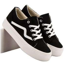 Kylie Trendiga svarta sneakers 1