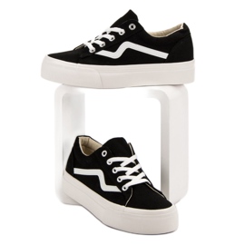 Kylie Trendiga svarta sneakers 2