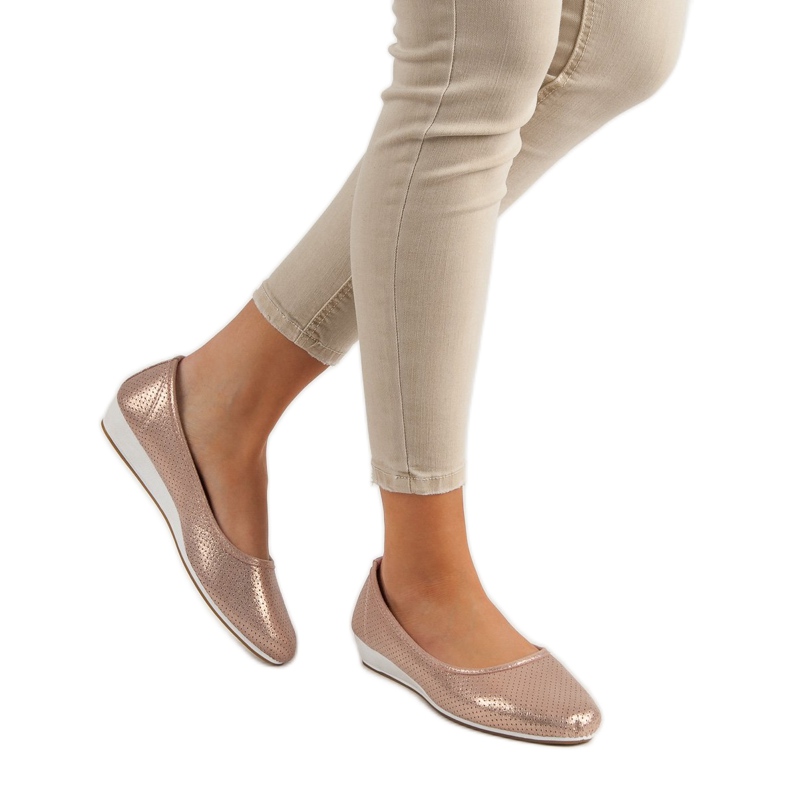 Vinceza Bekväma ballerinor rosa 2