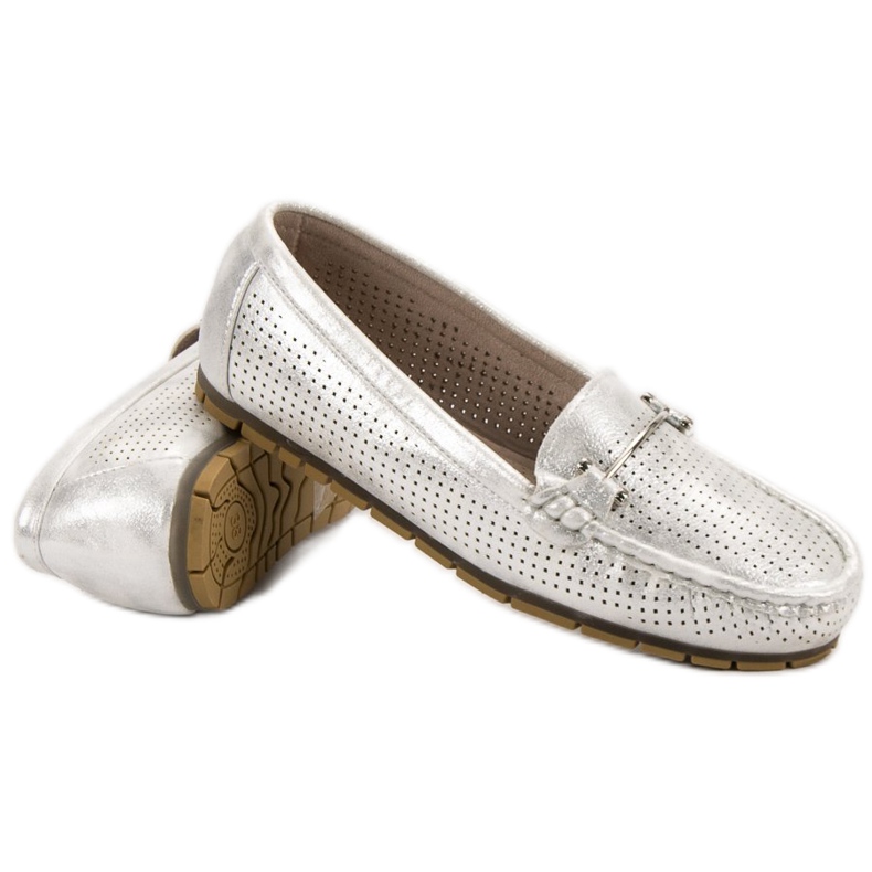 Kylie Silver loafers grå 2