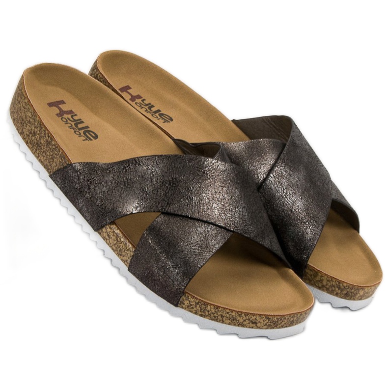 Kylie Bekväma grå tofflor 2