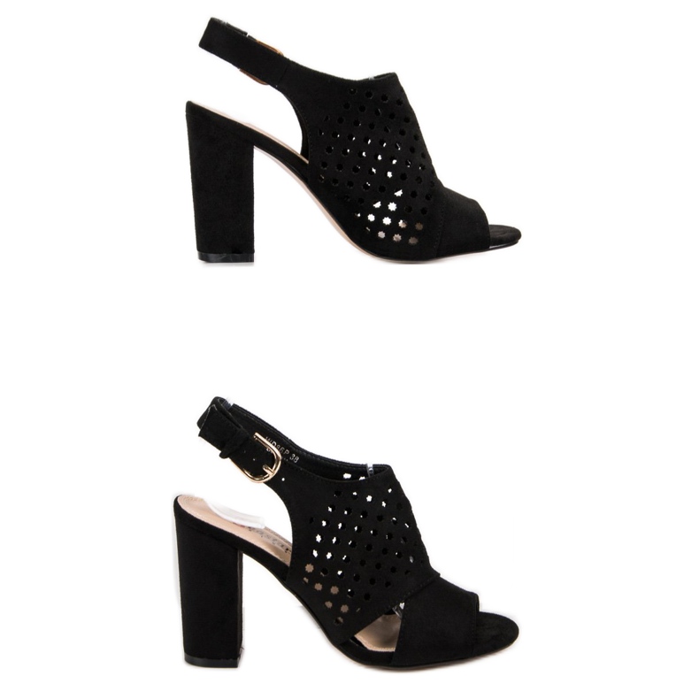 Seastar Openwork byggda sandaler svart 2