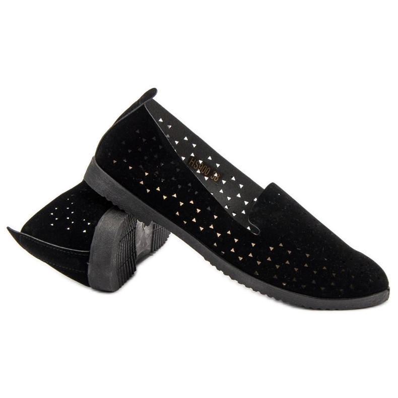 Black Openwork Lords svart 1