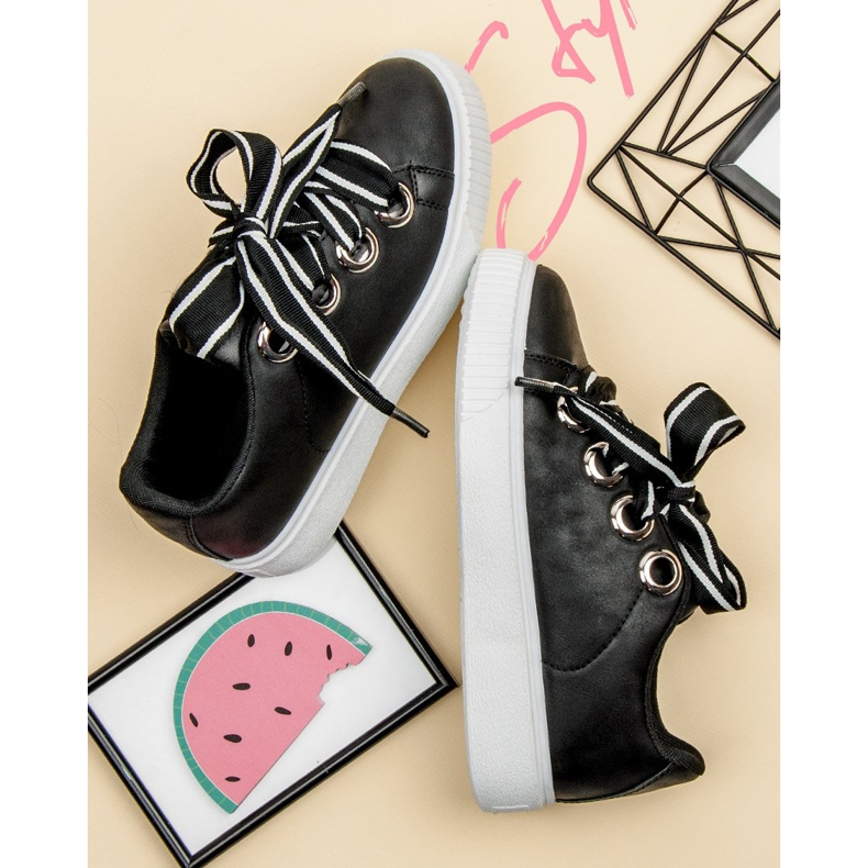 Sportskor med glitter svart 1