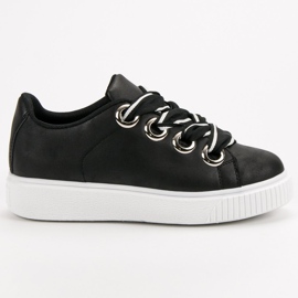 Sportskor med glitter svart 2