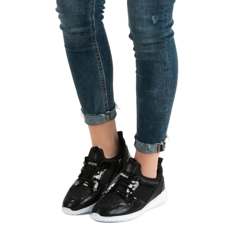 Sportskor med dragsko svart 2