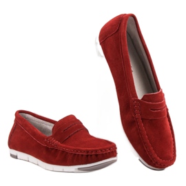 Filippo Röda skinn loafers 2