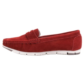Filippo Röda skinn loafers 1