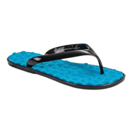 SHELOVET Gummi flip-flops blå 1