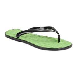 SHELOVET Gummi flip-flops grön 1