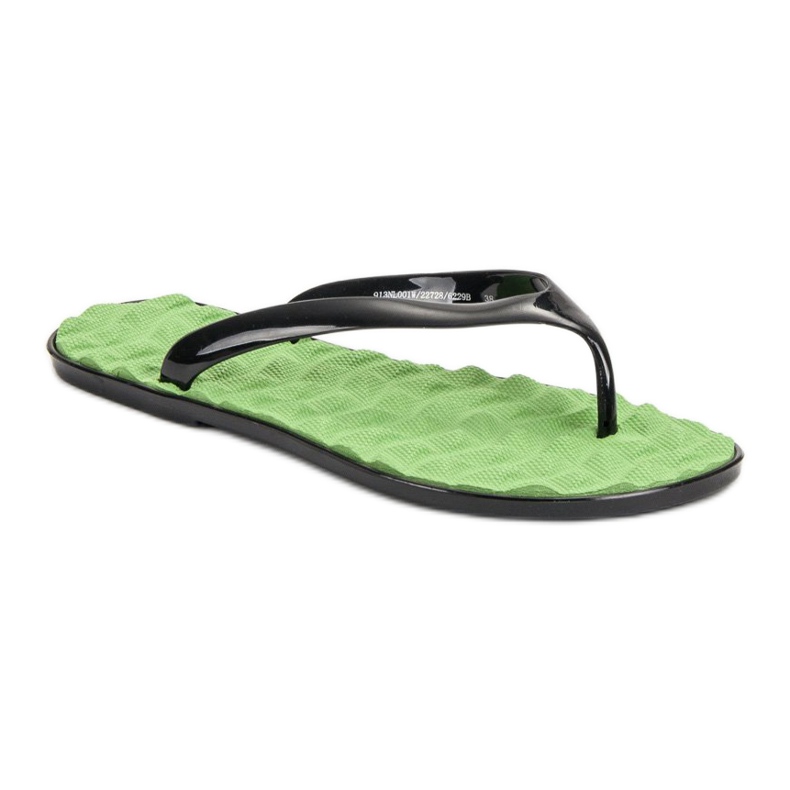SHELOVET Gummi flip-flops grön 1