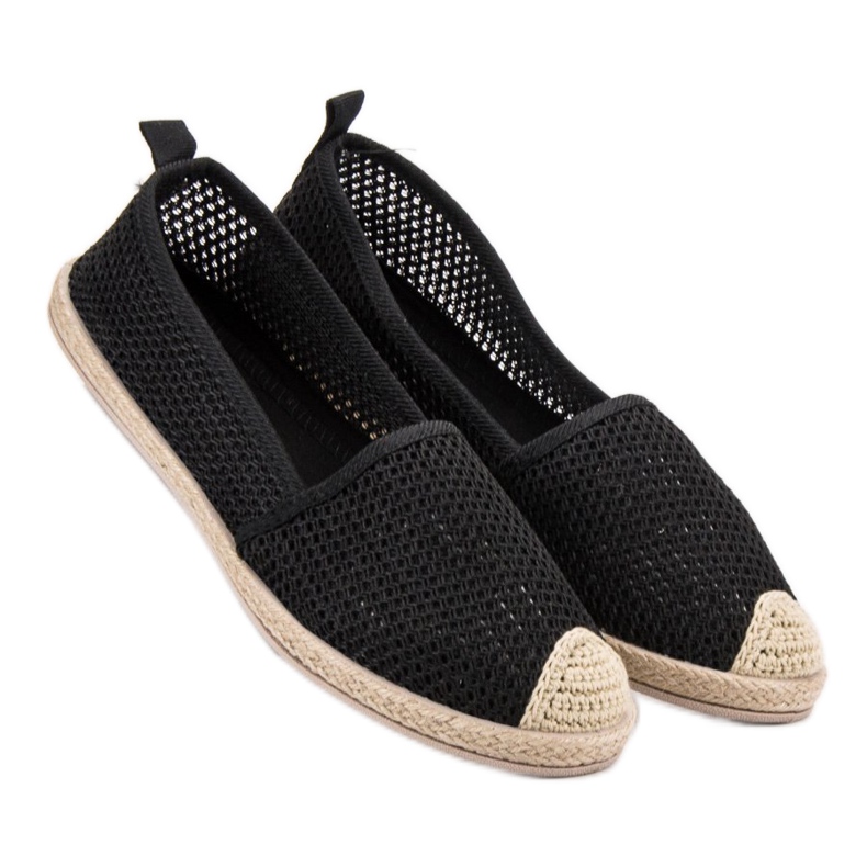 Seastar Svart textil Espadrilles 2