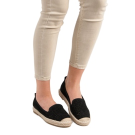 Lucky Shoes Black Openwork Lords svart 1