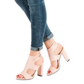 Seastar Eleganta sandaler i mocka rosa 1