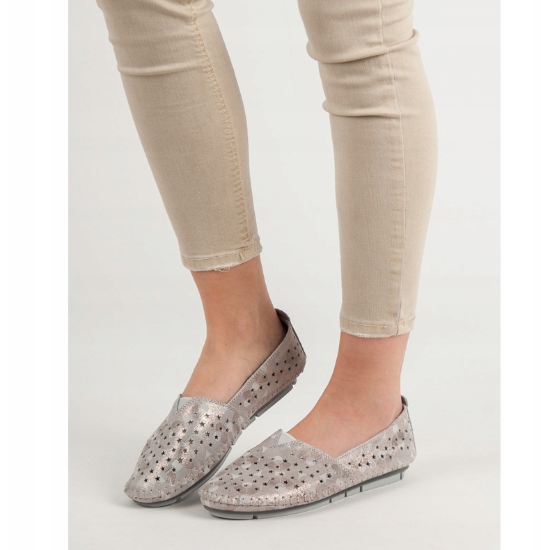 Kylie Läder Damskor beige 1