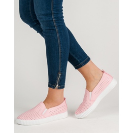 SHELOVET Openwork Slipons rosa 1