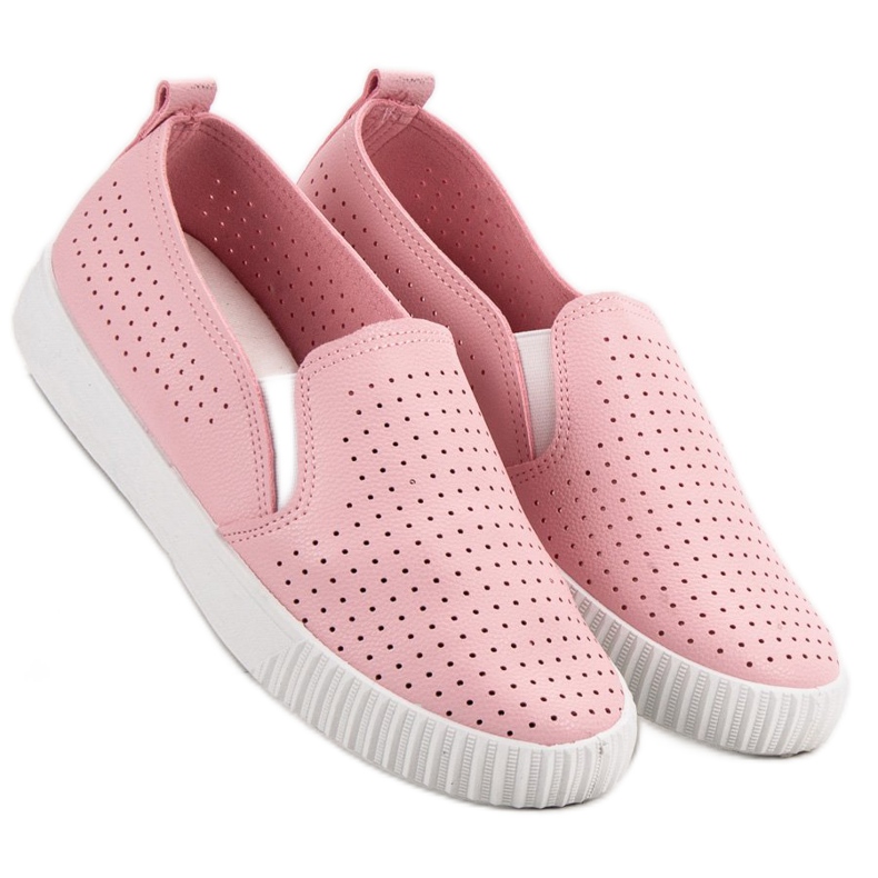 SHELOVET Openwork Slipons rosa 2