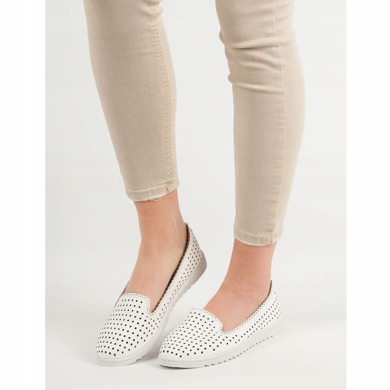 SHELOVET Openwork Lords vit 2