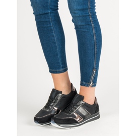 SHELOVET Snörade sportskor svart 1