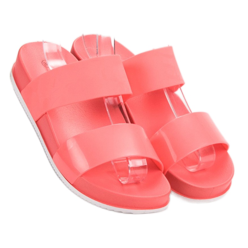 SHELOVET Bekväma Coral Tofflor röd 2