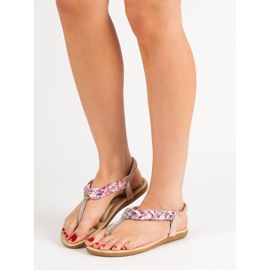 Cm Paris Trendiga japanska sandaler rosa 2