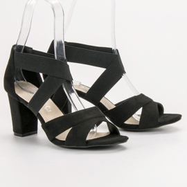 Filippo Svarta slip-on sandaler 1