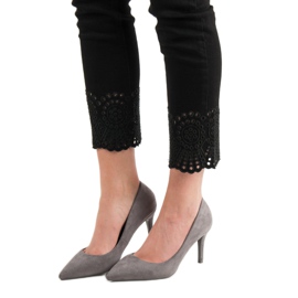 Small Swan Grå höga klackar 2