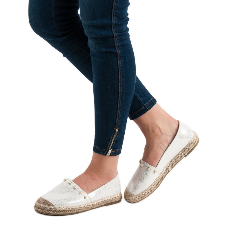 SHELOVET Silver Espadriller grå 2
