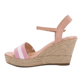 Primavera Casual Wedge Sandals rosa 2