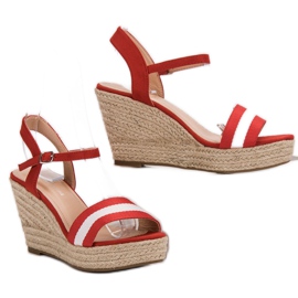 Primavera Casual Wedge Sandals röd 2
