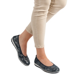 Filippo Läderballerinor blå 1