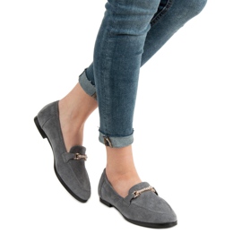 Balada Grå mocka loafers 2
