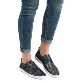 Filippo Knutna läderstövlar blå mångfärgad 1