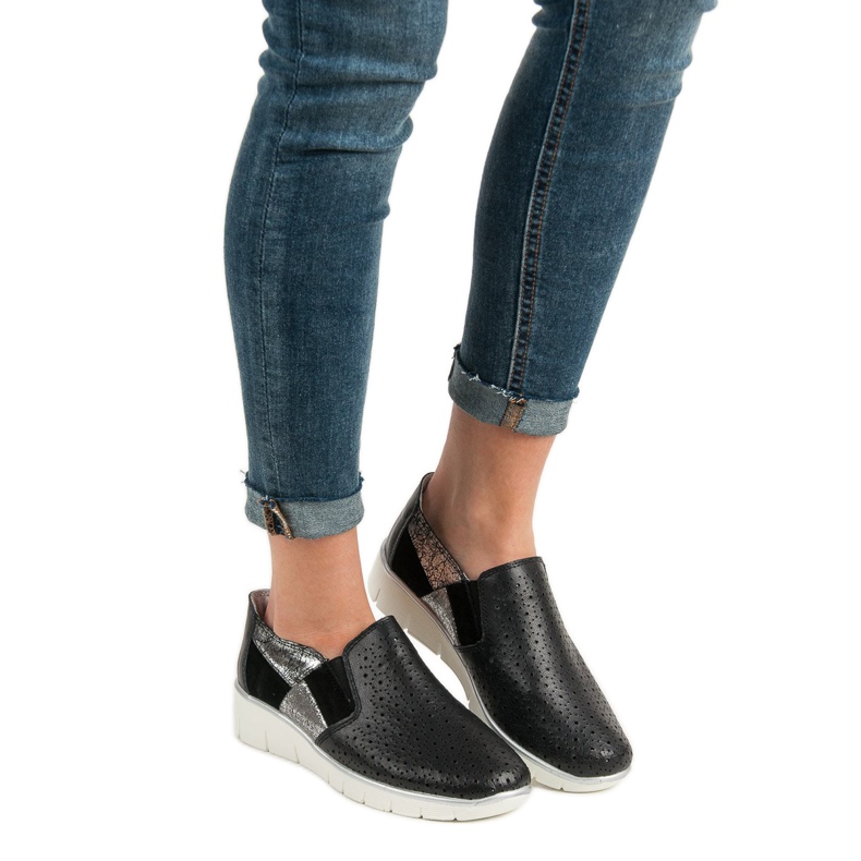 Filippo Svart Slip On skor 1