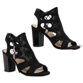 Goodin Trendiga svarta sandaler 2