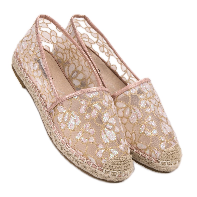 Spets Espadrilles VICES rosa 1