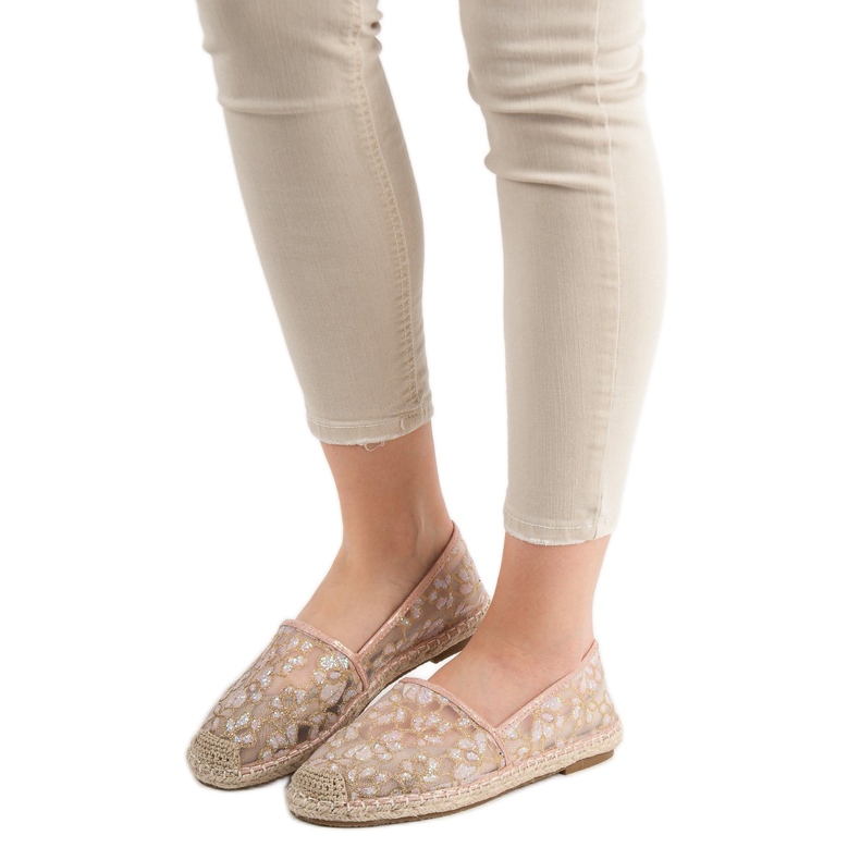 Spets Espadrilles VICES rosa 2