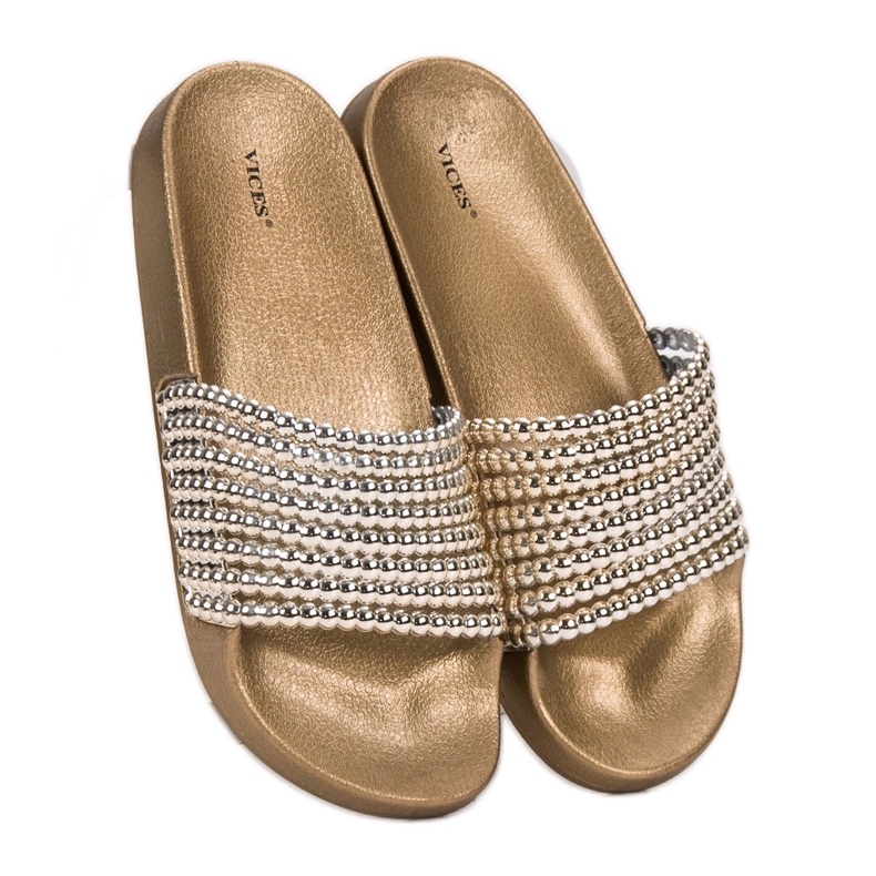 Moderiktiga VICES tofflor gul 1 Moderiktiga VICES tofflor gul 1