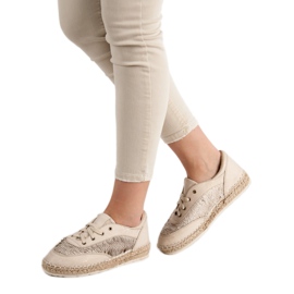 Skor med paljetter VICES brun 2