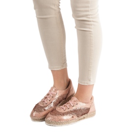 Skor med paljetter VICES rosa 2