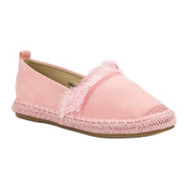 Lily Shoes Espadrilles med fransar rosa 1