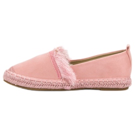 Lily Shoes Espadrilles med fransar rosa 2