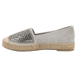 Espadriller med Cubic Zirconia Vices grå 2