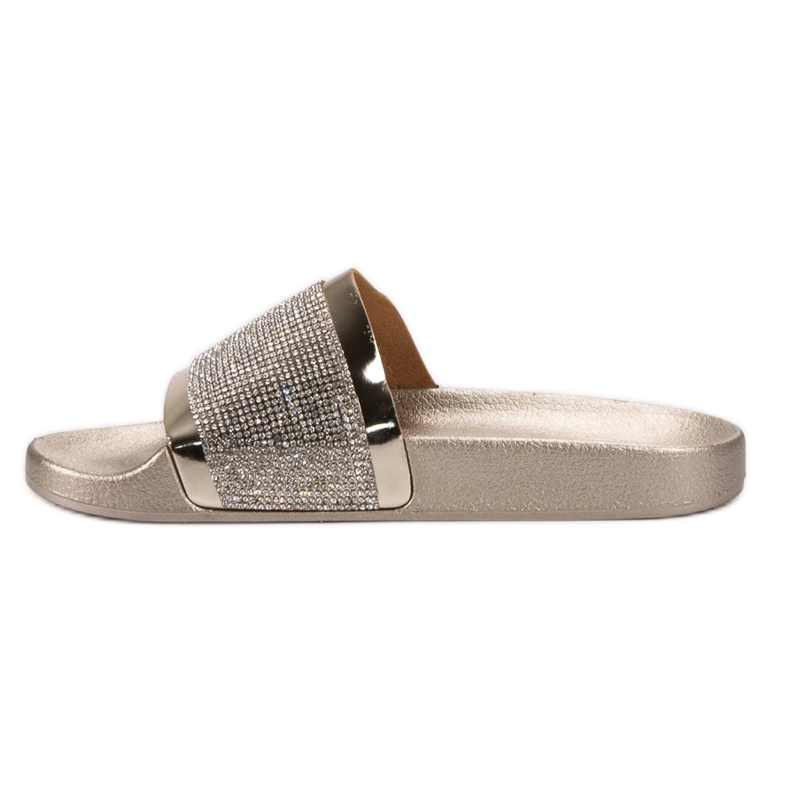 VICES tofflor med cubic zirconia gul 2