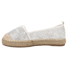 SHELOVET Spets Espadrilles vit 1